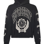 Felpa in cotone con cappuccio con effetto distressed MLM100372 04 REPRESENT 