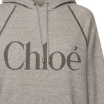 Felpa con logo in misto pile di cotone CHC25AJH10179 060 CHLOÉ 