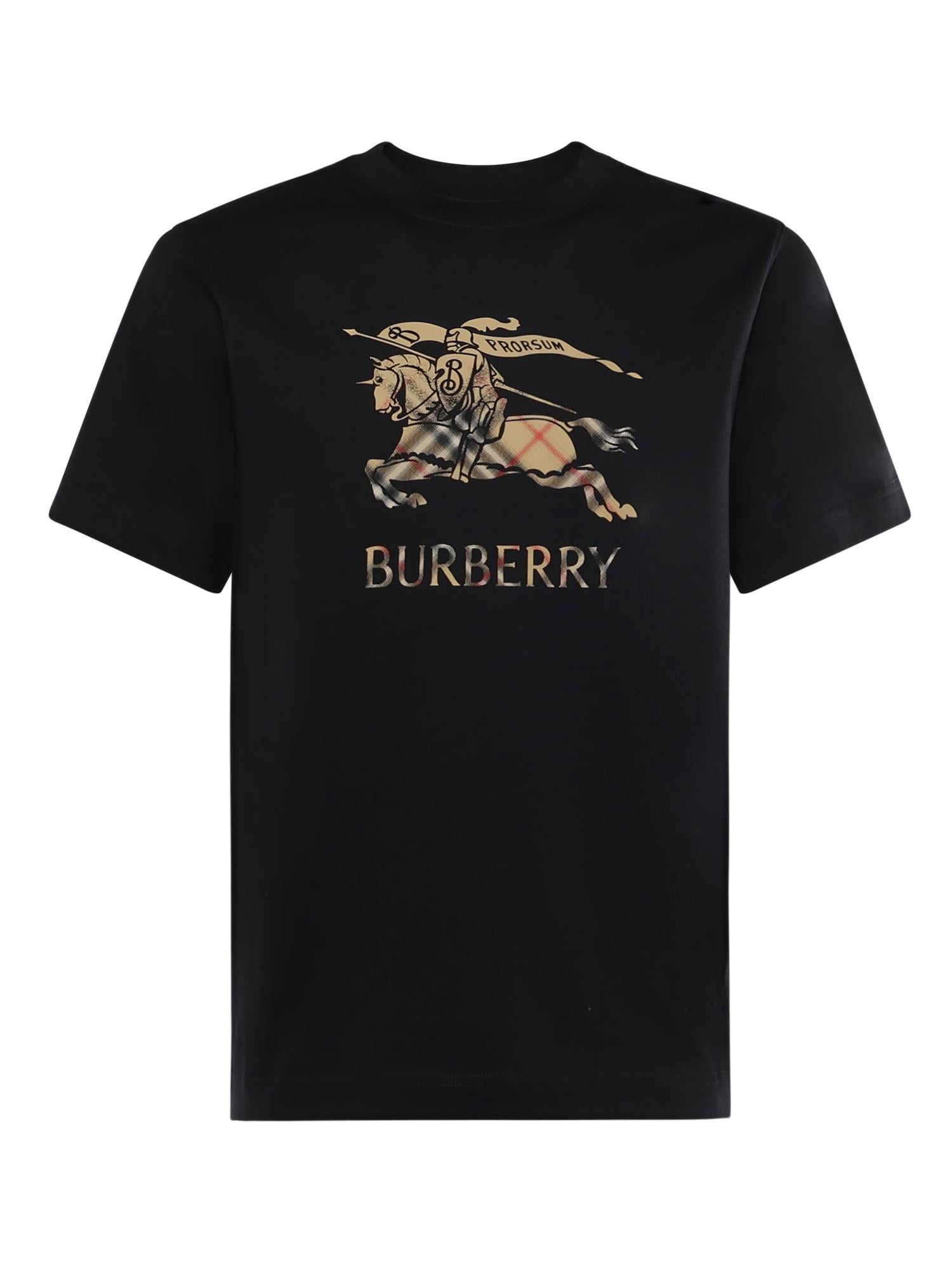 T-shirt in cotone con EKD sfumato 8119013 A1189 BURBERRY 