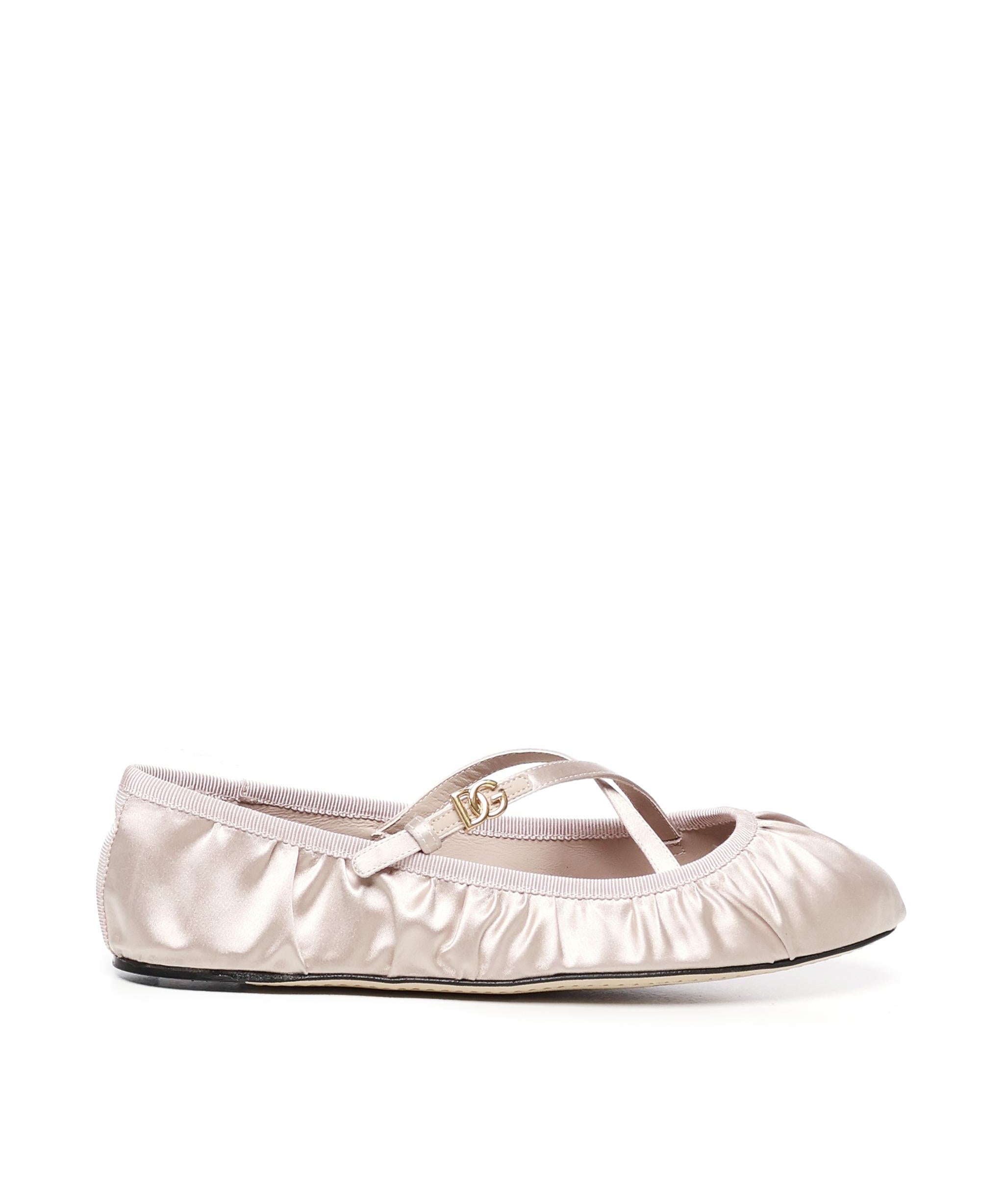 Ballerine in raso con logo CB0258 AD1608S904 DOLCE & GABBANA 