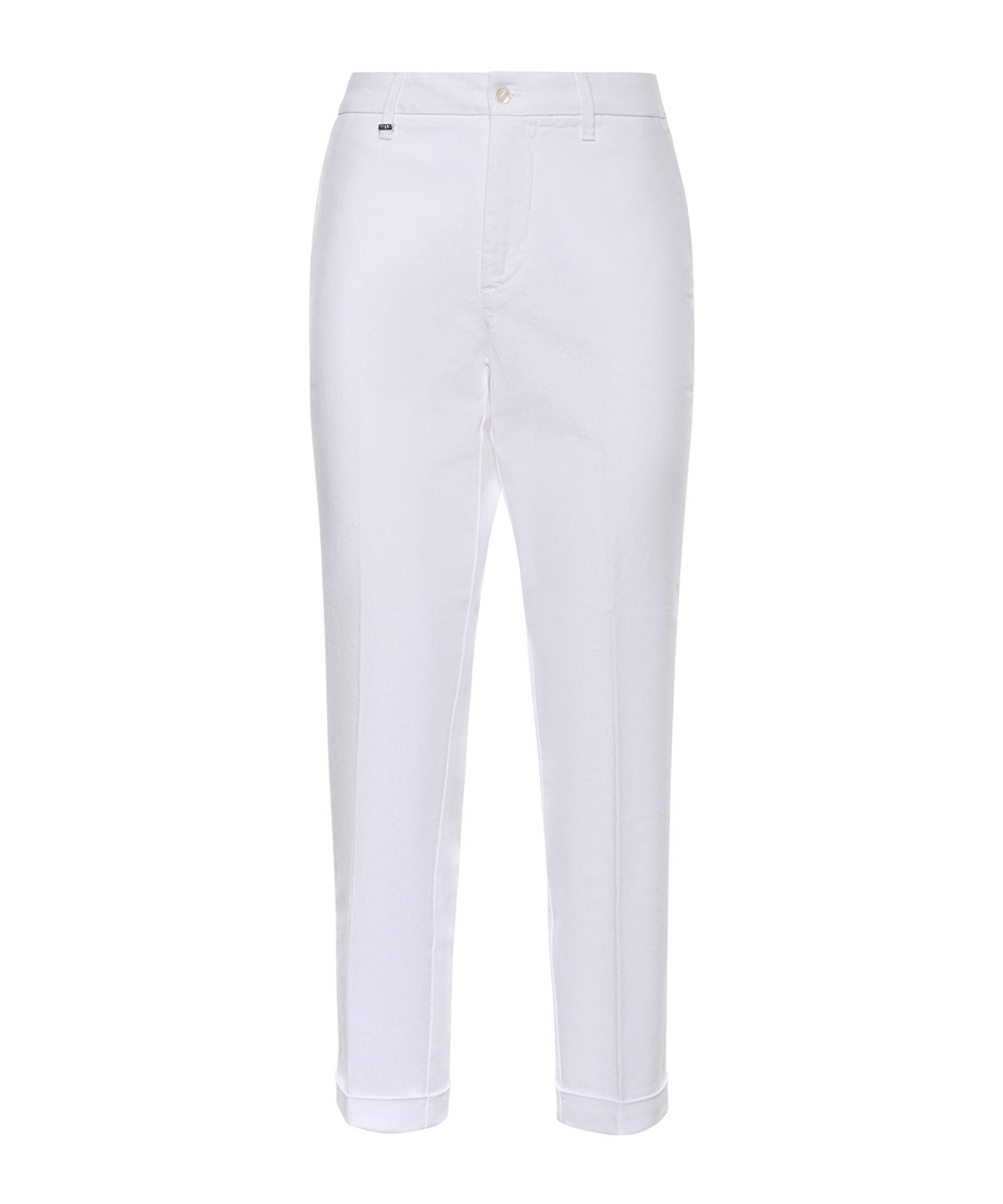 Pantaloni in cotone stretch NTW8052531TQVR B001 FAY 