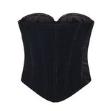 Top bustier in velluto 115256 100 ROTATE 