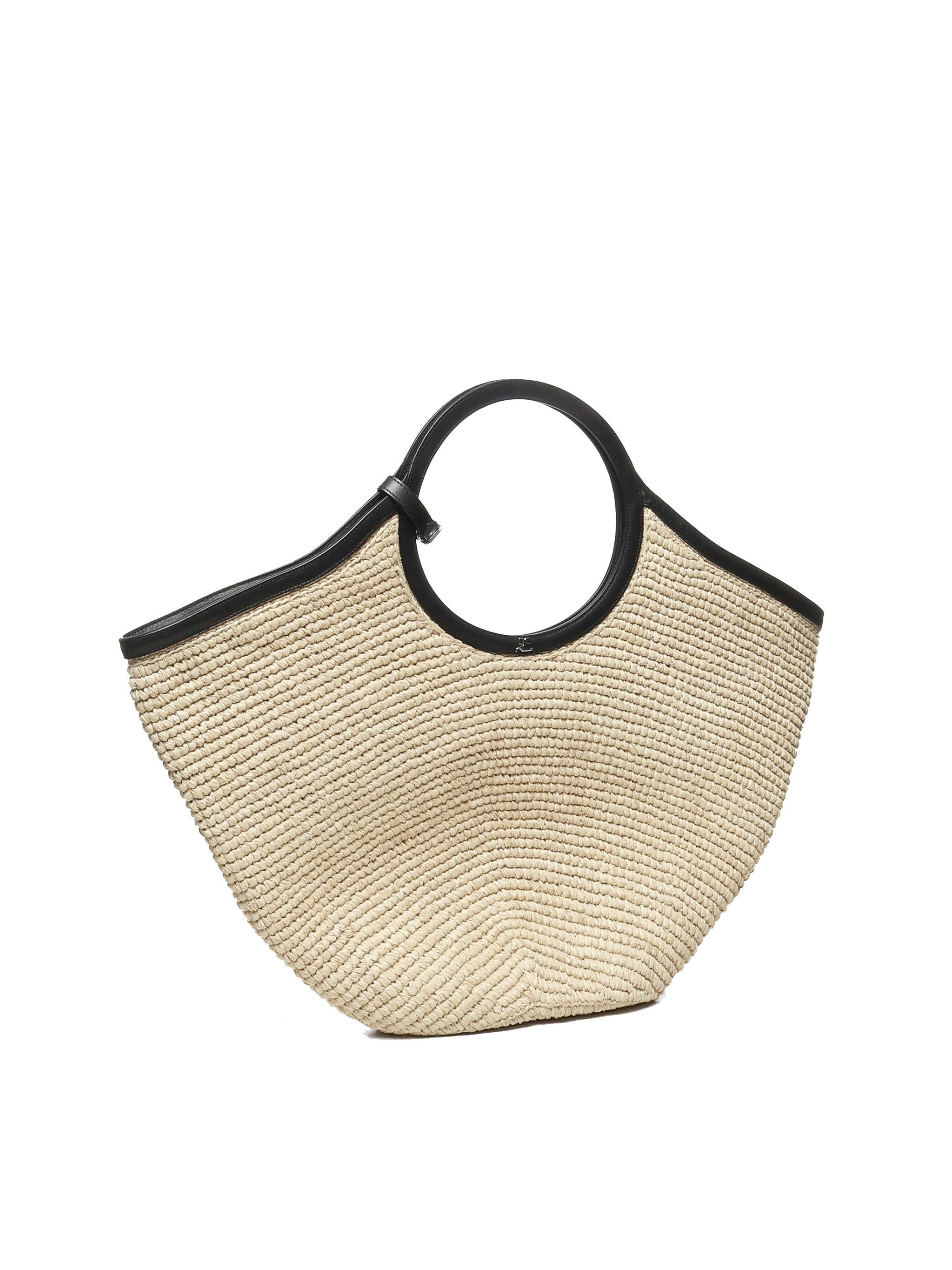 Tote bag Holy in rafia 225GSA174RA0001 0079 COURREGES 
