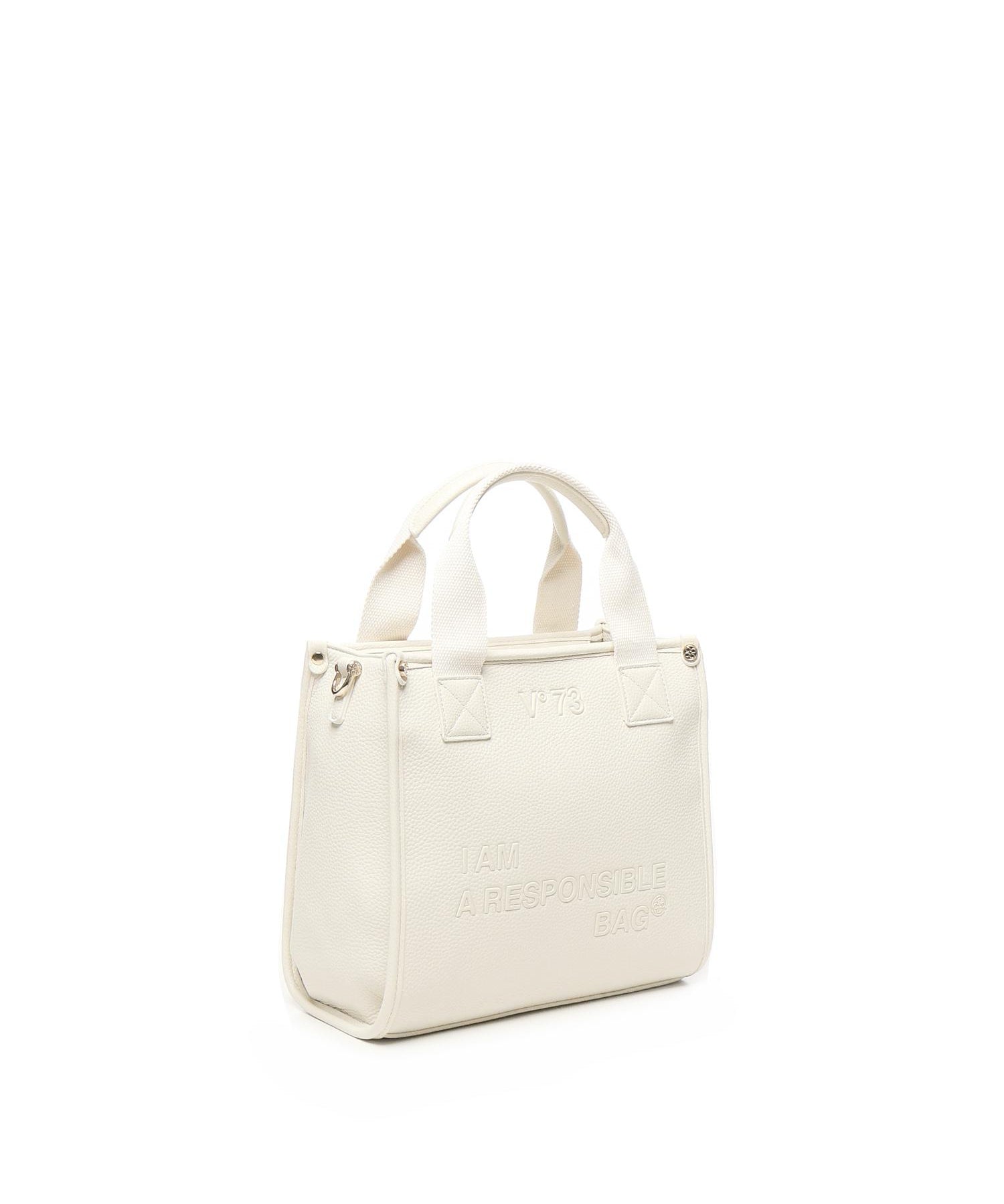 Borsa shopping Responsibility Now 73BS8F301 RESPONSIBILITY NOWOFF WHITE V° 73 