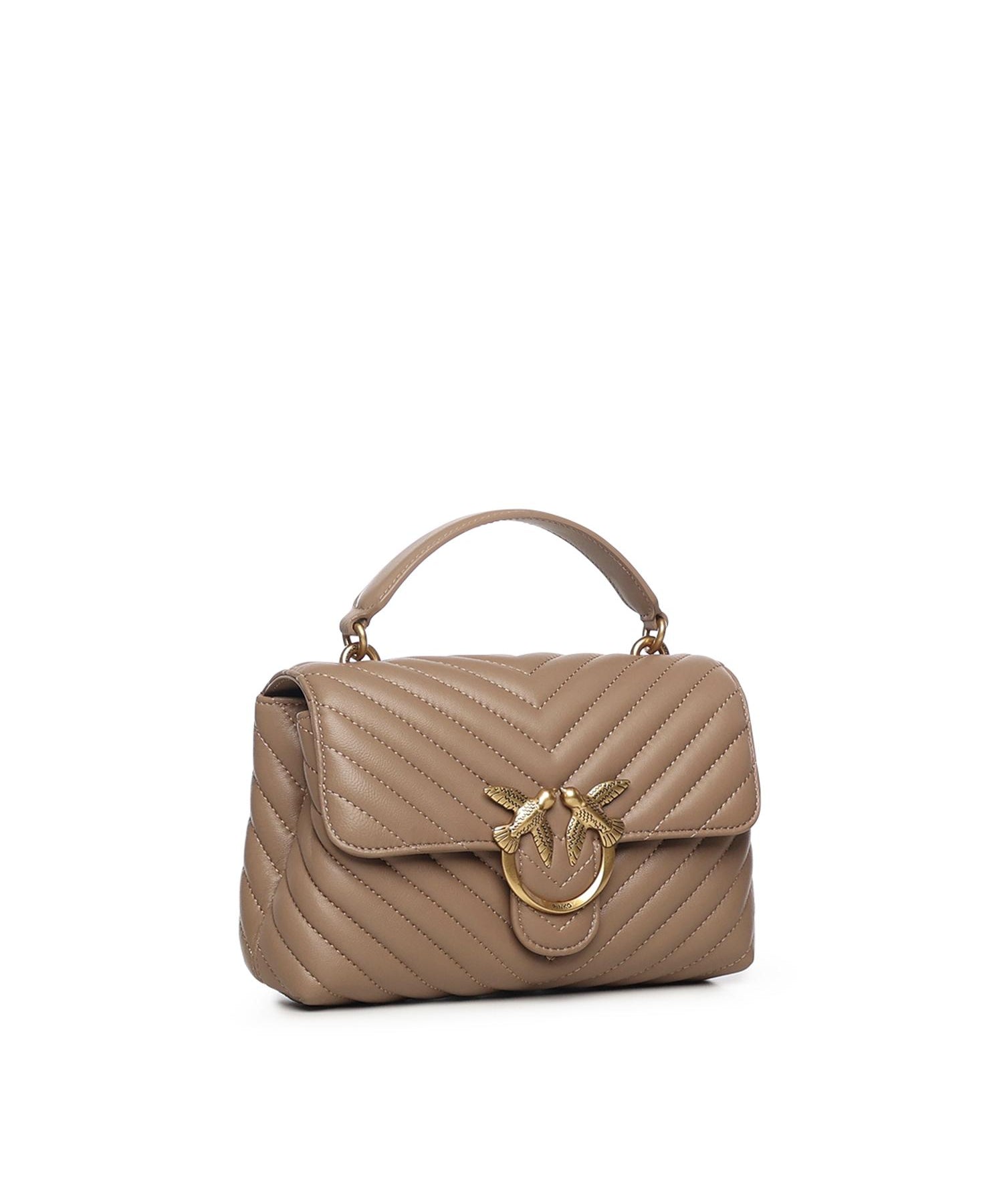Borsa a mano piccola Love Bag Puff in nappa matelassé 100044 A0GKD01Q PINKO 