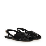 Sandali in pelle IRENE SLING FLAT 40S5IRFP1L 001 MICHAEL MICHAEL KORS 