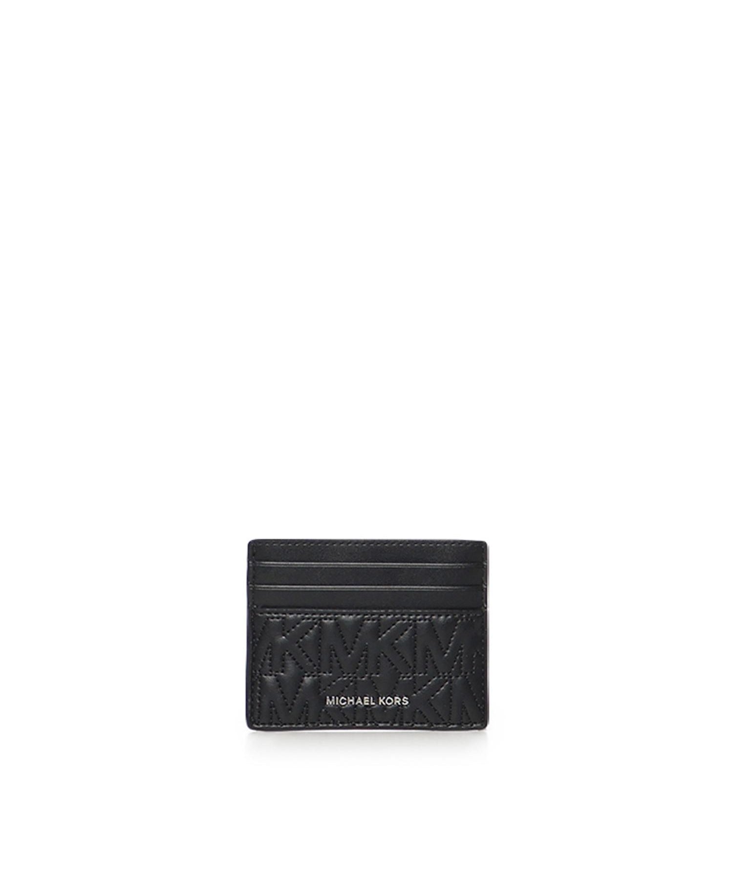 Portacarte Hudson trapuntato con logo 39R6SHDD2L 001 MICHAEL MICHAEL KORS 