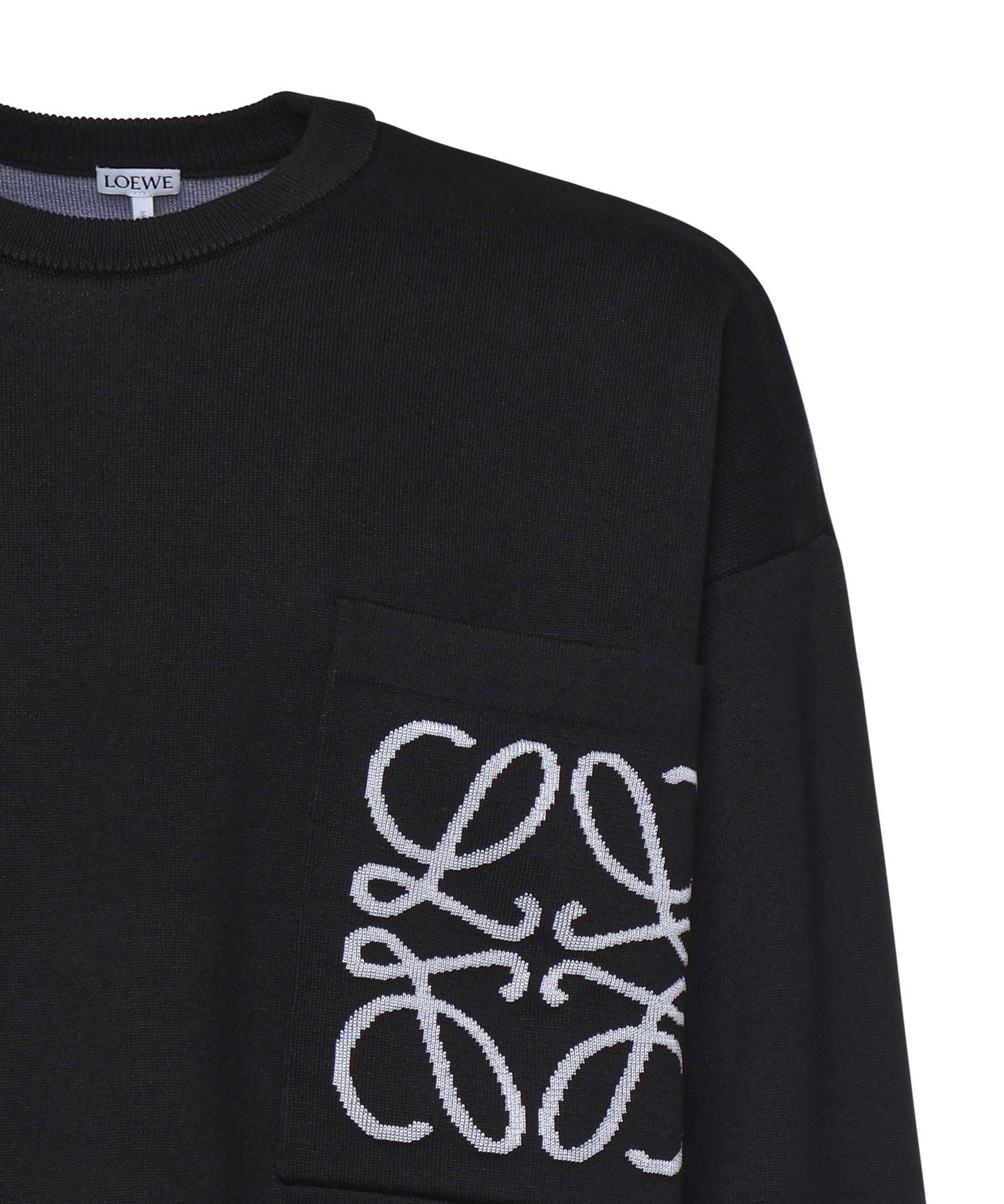 Maglia Anagram in cotone con tasca H526Y14KKI 1102 LOEWE 