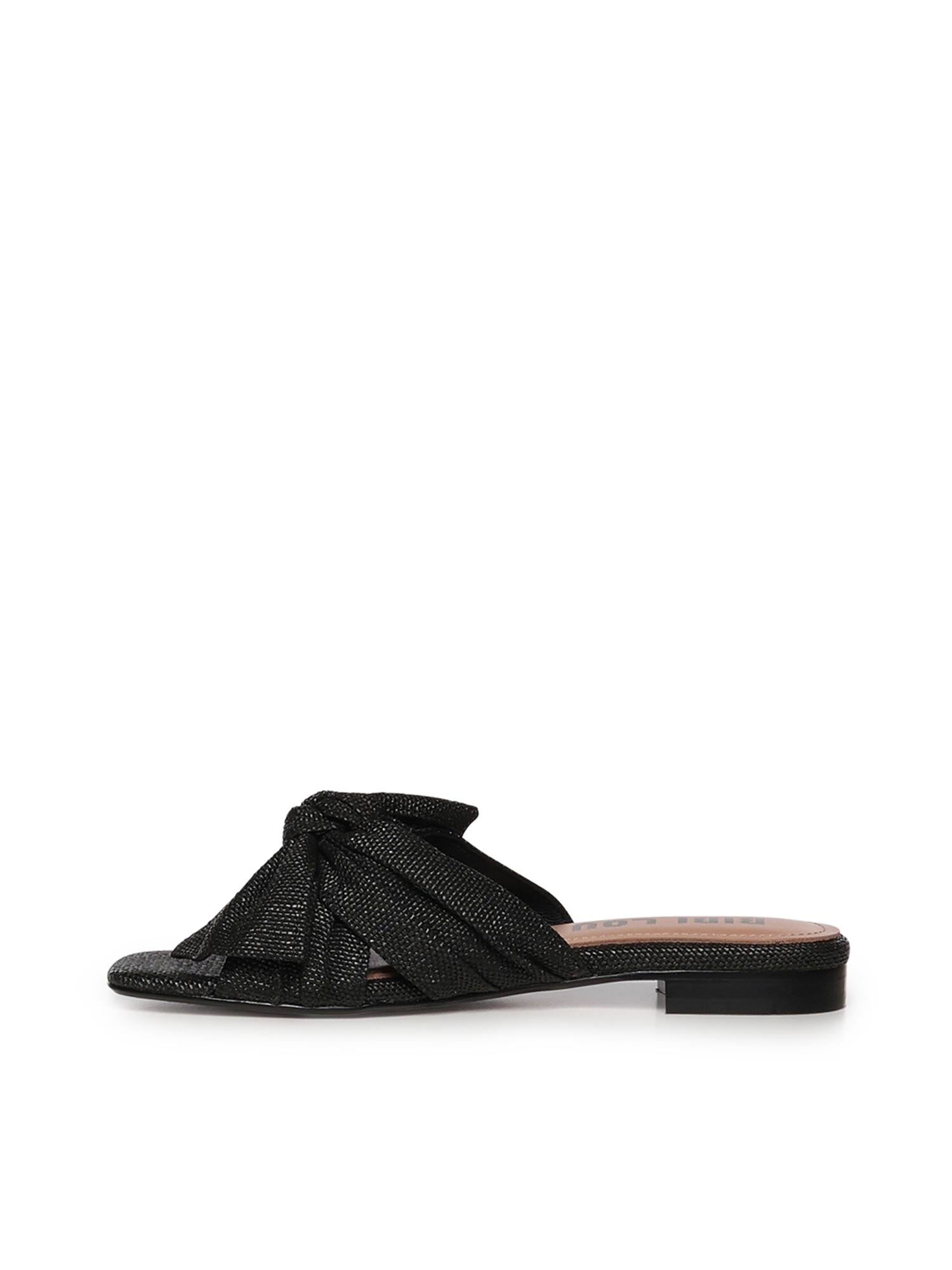 Sandali Karsie con fiocco<BR/> 884Z69HG NEGRO BIBI LOU 