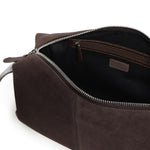 Borsa a spalla media Keeper Bag in suede 106676 A0F6M11O PINKO 