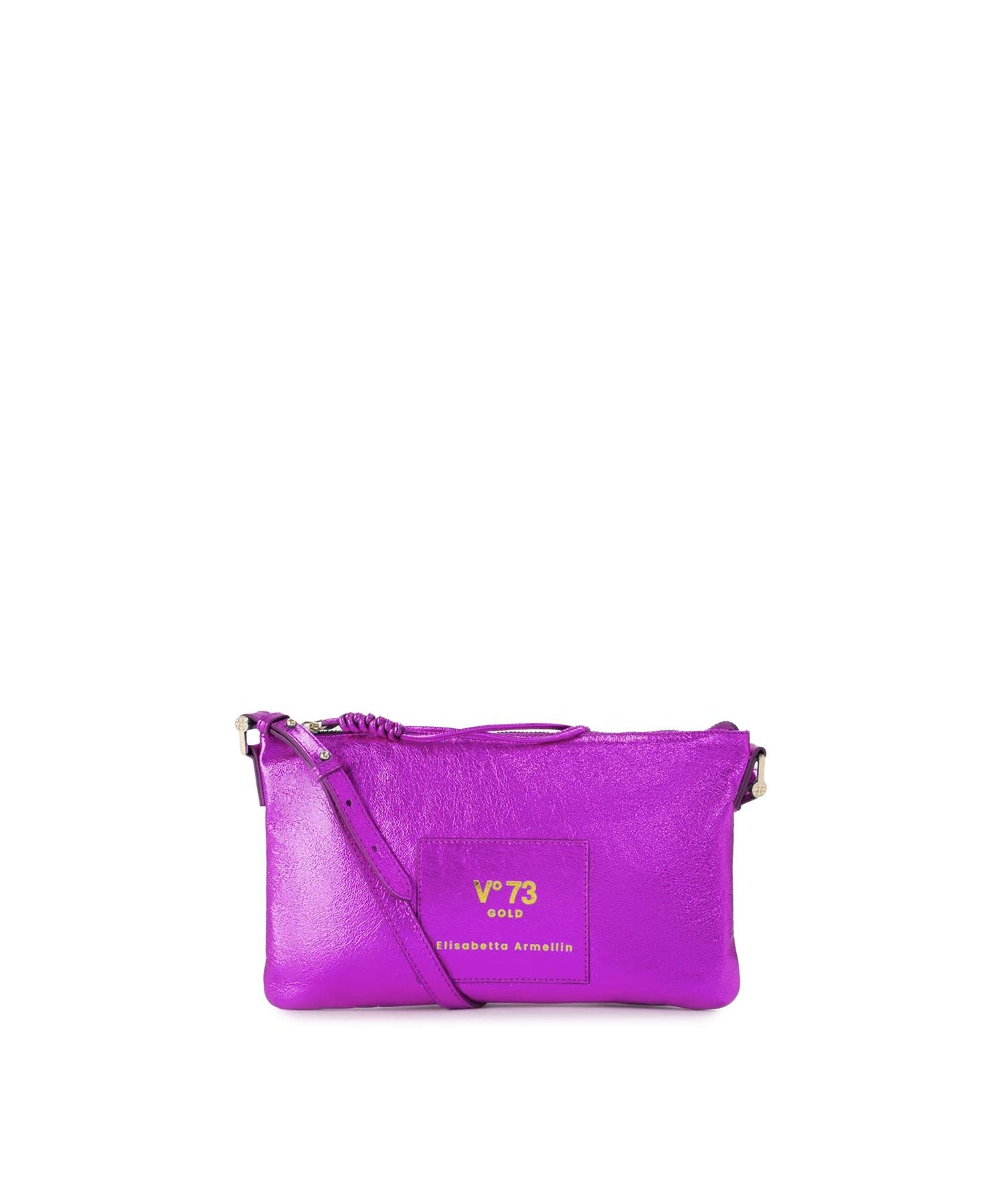 Borsa a tracolla in pelle con logo 73BP9VT03 LOLLI POPPOP PINK V° 73 