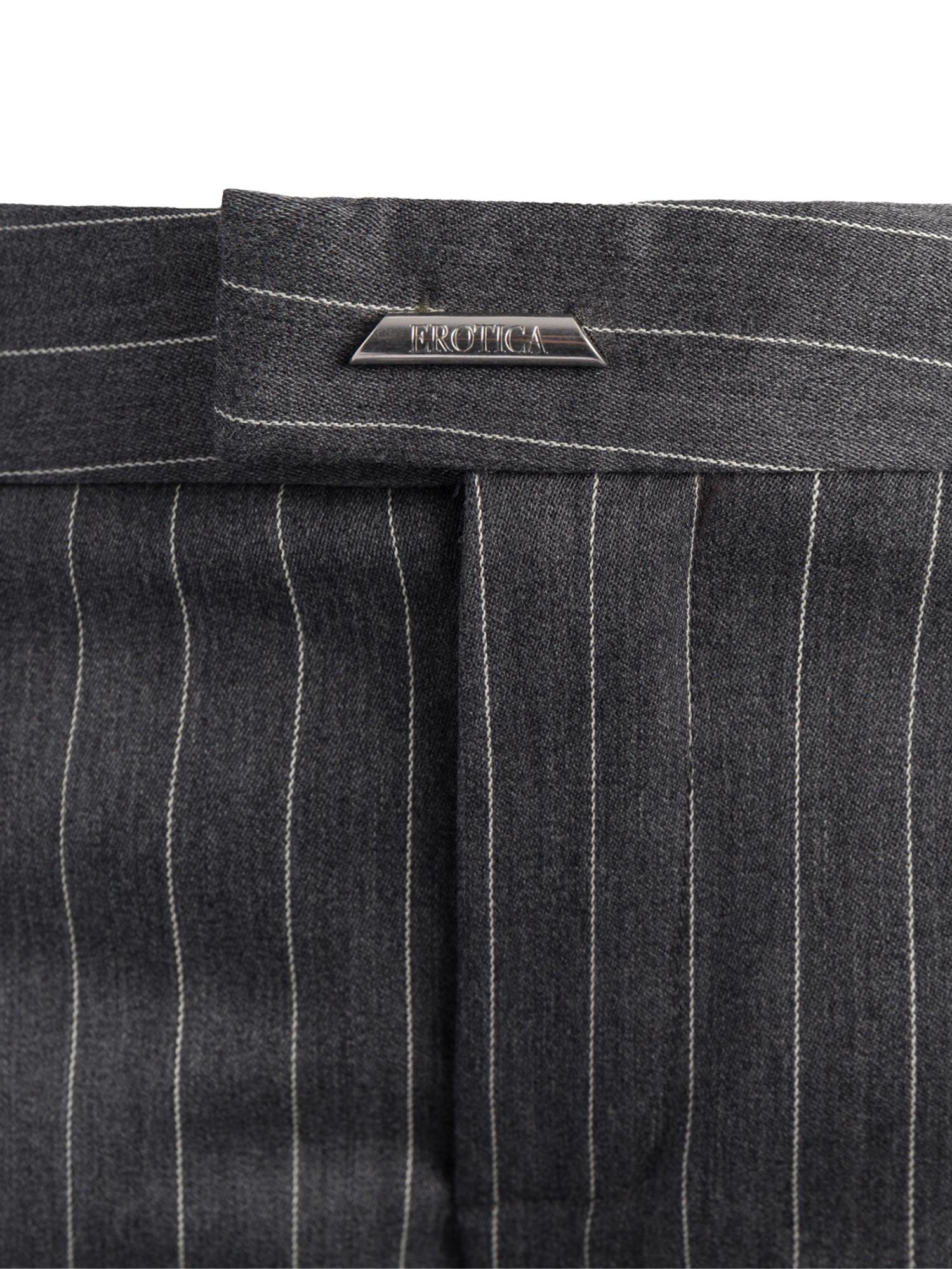 Pantaloni in fresco di lana gessato DP923 ES0080D903 DONDUP 