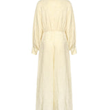Abito lungo increspato in jacquard di seta CHC25ARO31115 753 CHLOÉ 