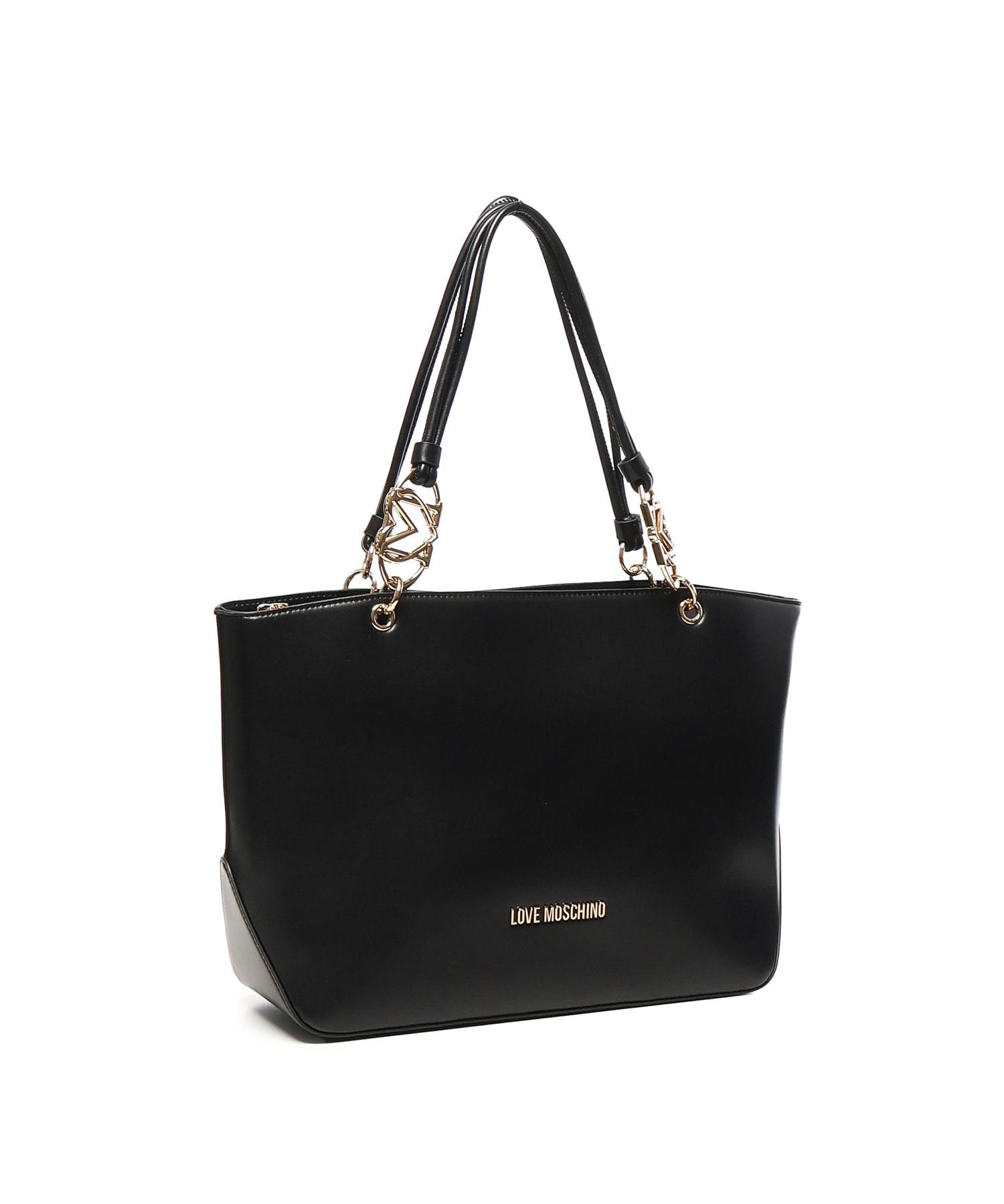 Borsa a mano con logo JC4074PP1NLF0 000 LOVE MOSCHINO 