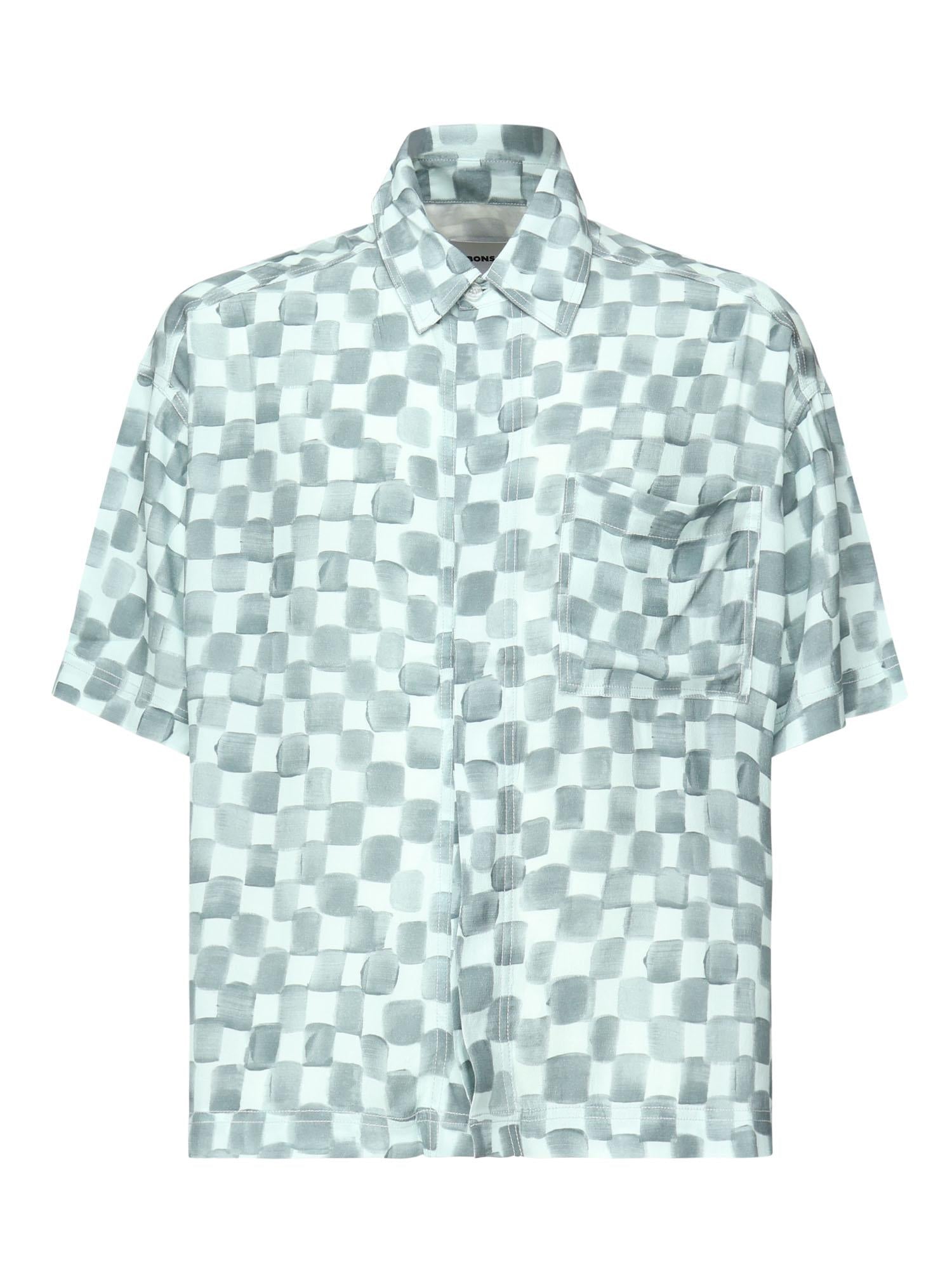 Camicia cropped Acquerello<BR/> SH002004 BLUCLR BONSAI 