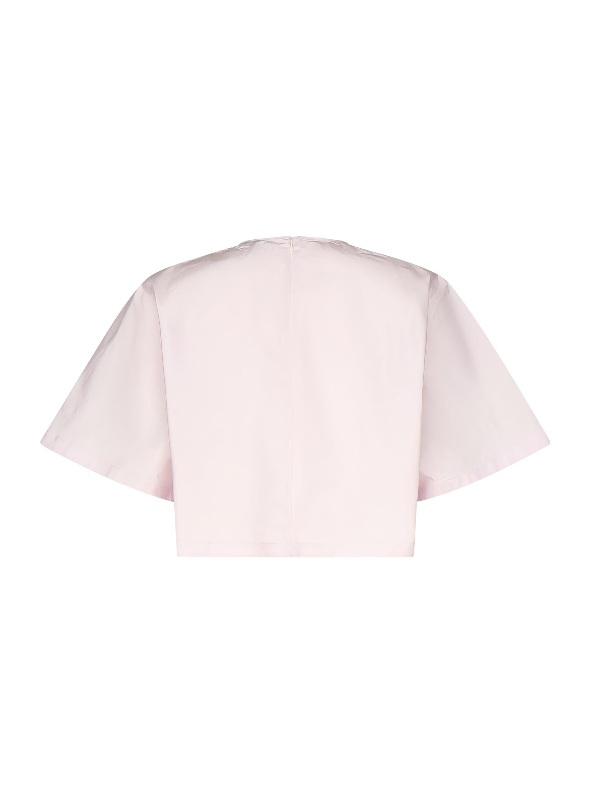 T-shirt in taffetà AA9H1193W039A 416 ALAIA 