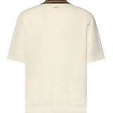 Polo in maglia traforata KPO206CO292 OW Drôle de Monsieur 