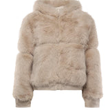 Pelliccia penny con cappuccio 73C19EX02 PENNYOFF WHITE V° 73 