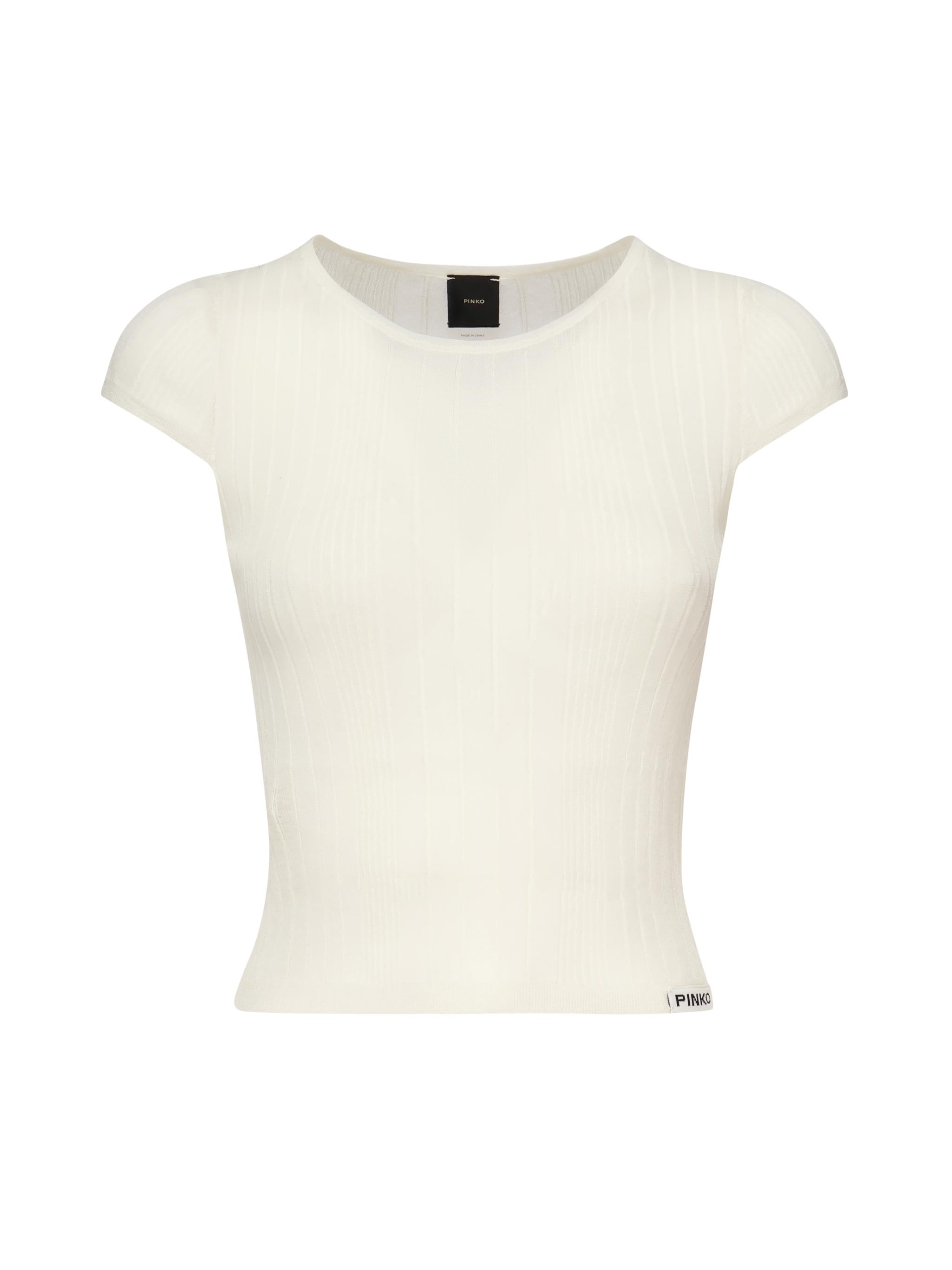 Maglia Tambora a costine 104773 A1NDZ09 PINKO 