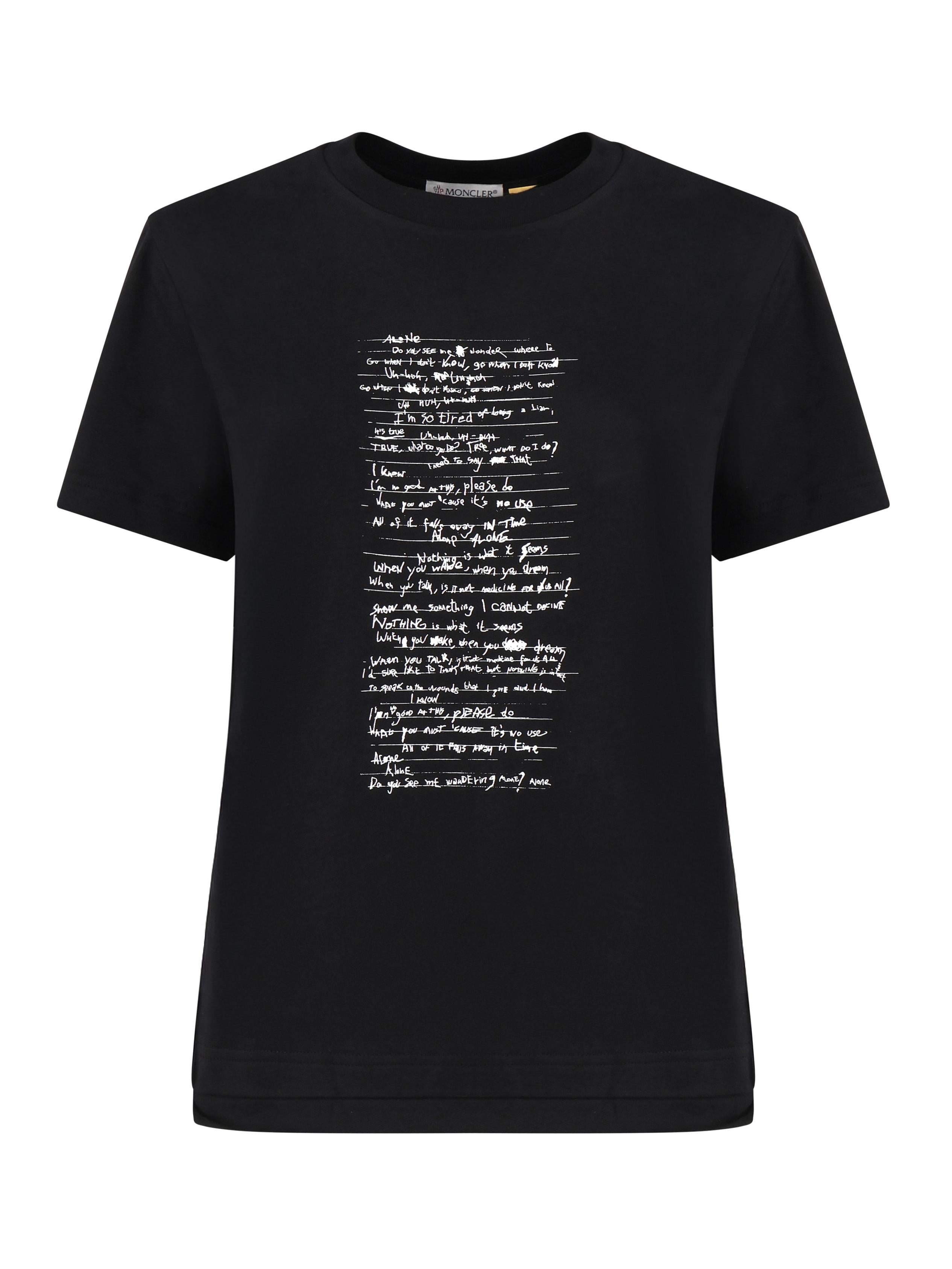 T-shirt Moncler X Willow Smith in cotone<BR/> J209T8C00002 89AHD999 MONCLER GENIUS 