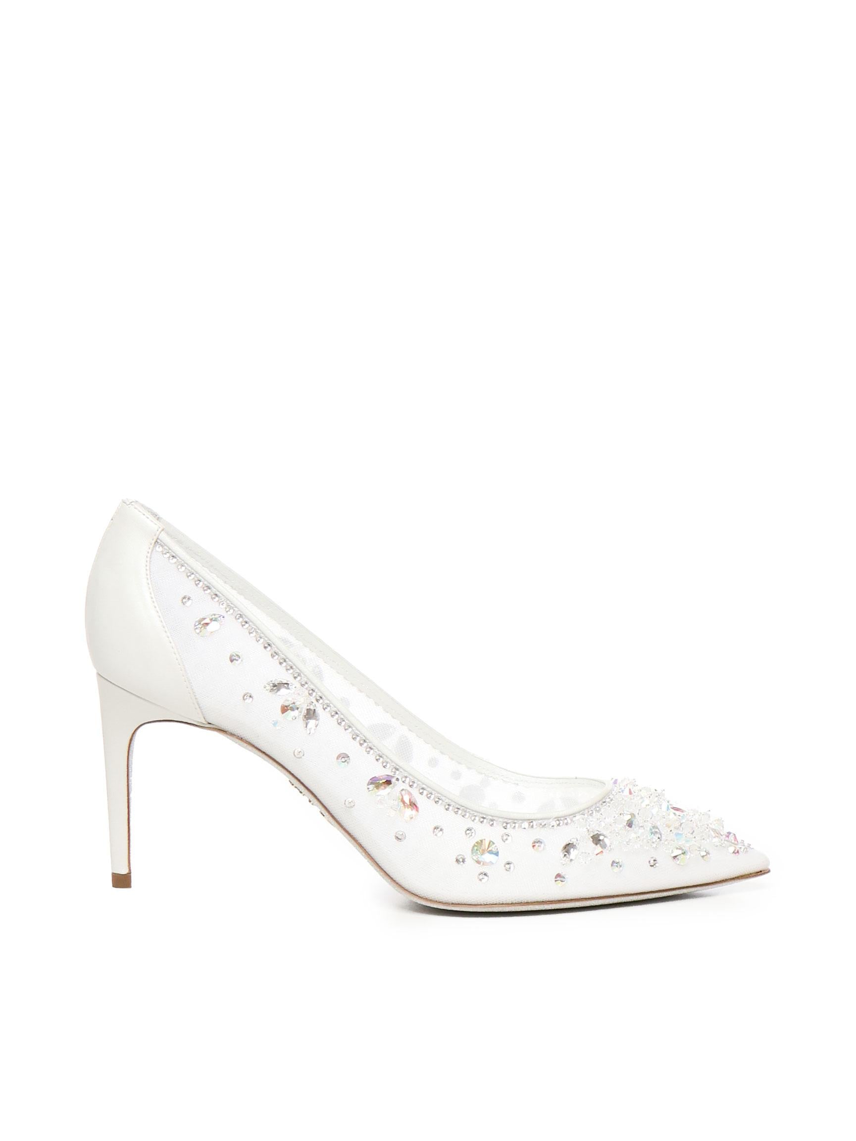 Scarpe con tacco di Cenerentola da 75 mm C12292 080CRINV155 RENÉ CAOVILLA 
