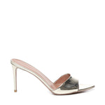 Mule Alixia in pelle specchio<BR/> ALIXIA80 SPECCHIOPLATINO GIULIANO GALIANO 