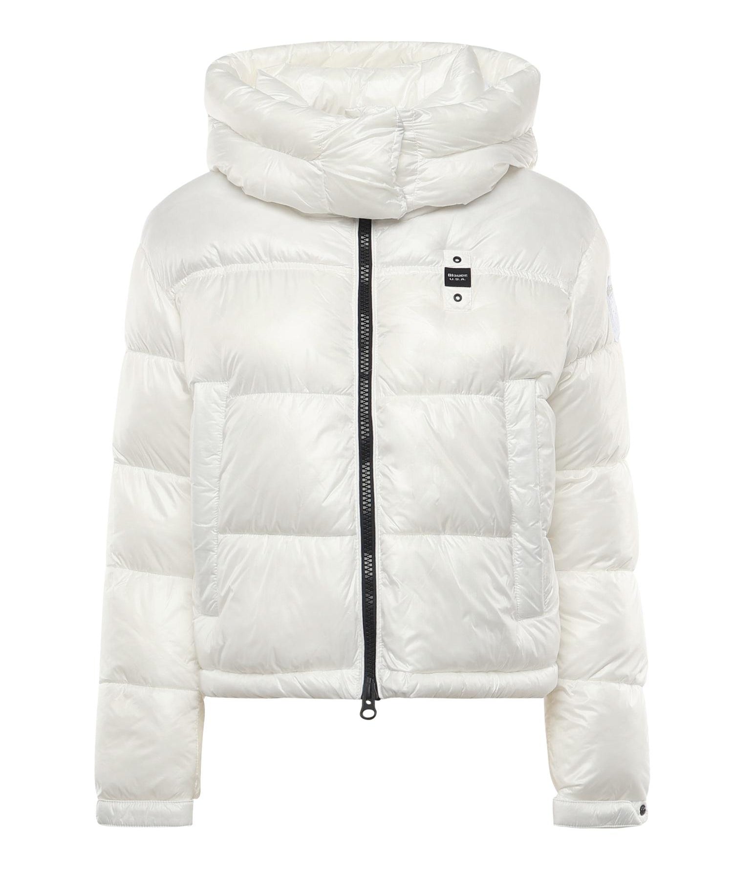 Piumino in nylon con logo 25WBLDC02170 006648100BI BLAUER 