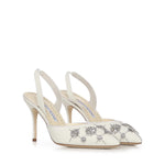 Décolleté Ralyne in crepe de chine 4252060 1205 MANOLO BLAHNIK 