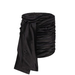Minigonna in raso con fiocco F4CRCT FURAGN0000 DOLCE & GABBANA 