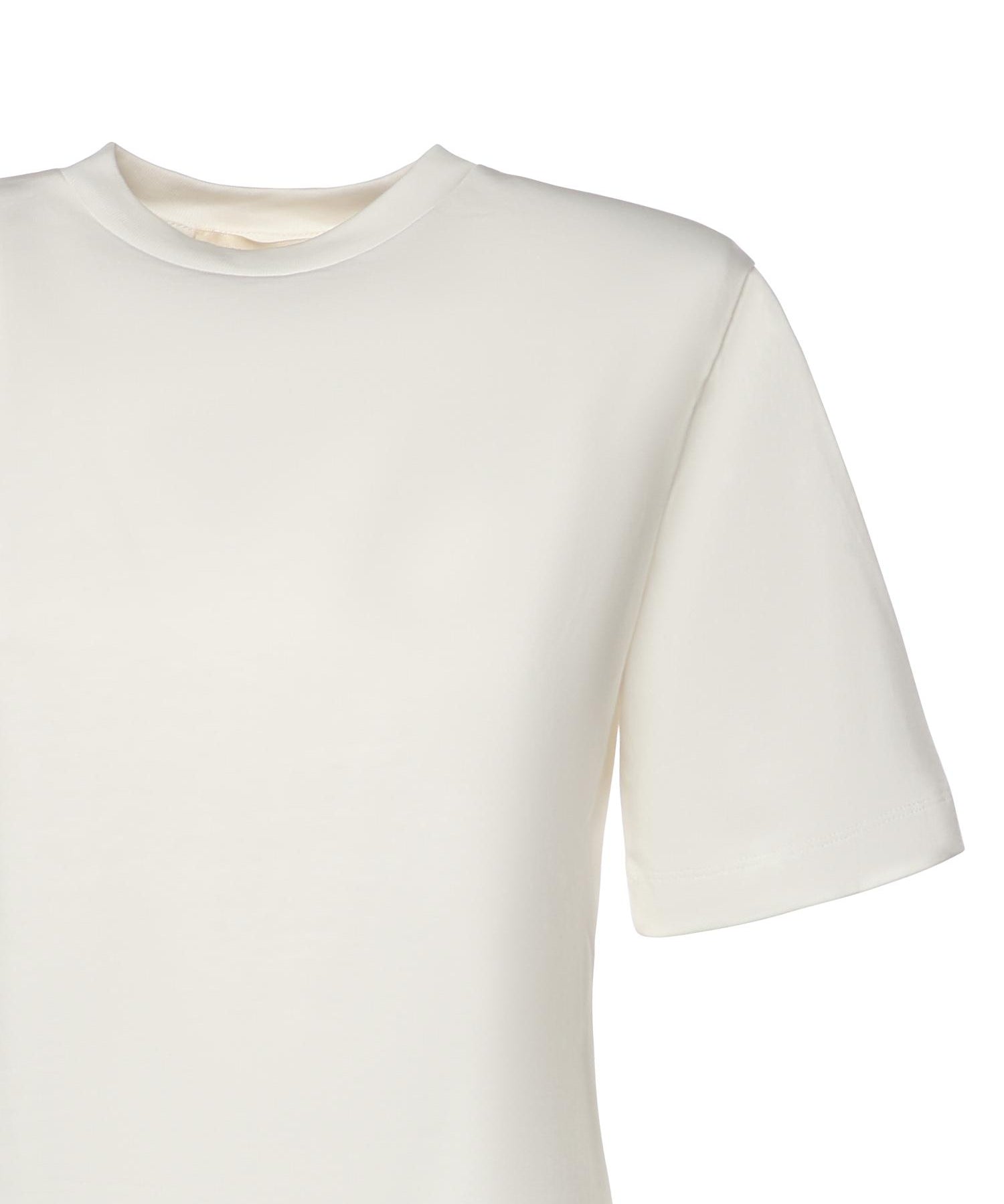 T-shirt cropped in jersey di cotone 26SSNTP-0001 BIANCO NINEMINUTES 