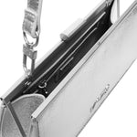 Clutch Crow Sports metallizzata 73BS7Q302 CROWARGENTO V° 73 