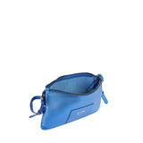 Borsa a tracolla in pelle con logo 73BP9VT03 LOLLI POPPOP BLUE V° 73 