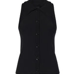 Top con nodo a bandana e bottoni 106315 A347Z99 PINKO 