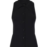 Top con nodo a bandana e bottoni 106315 A347Z99 PINKO 