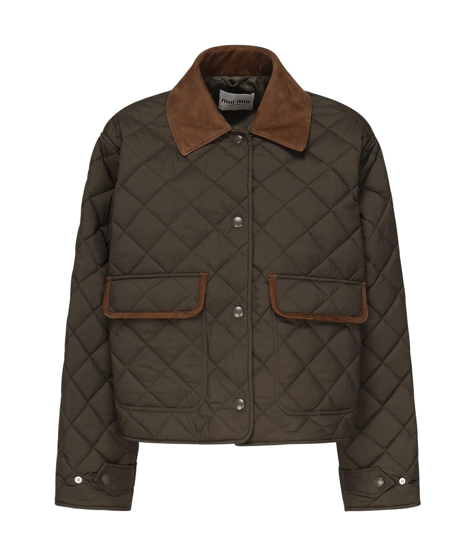 Giubbotto trapuntato con finiture a contrasto<BR/> ML1310 17OOF0161 MIU MIU 