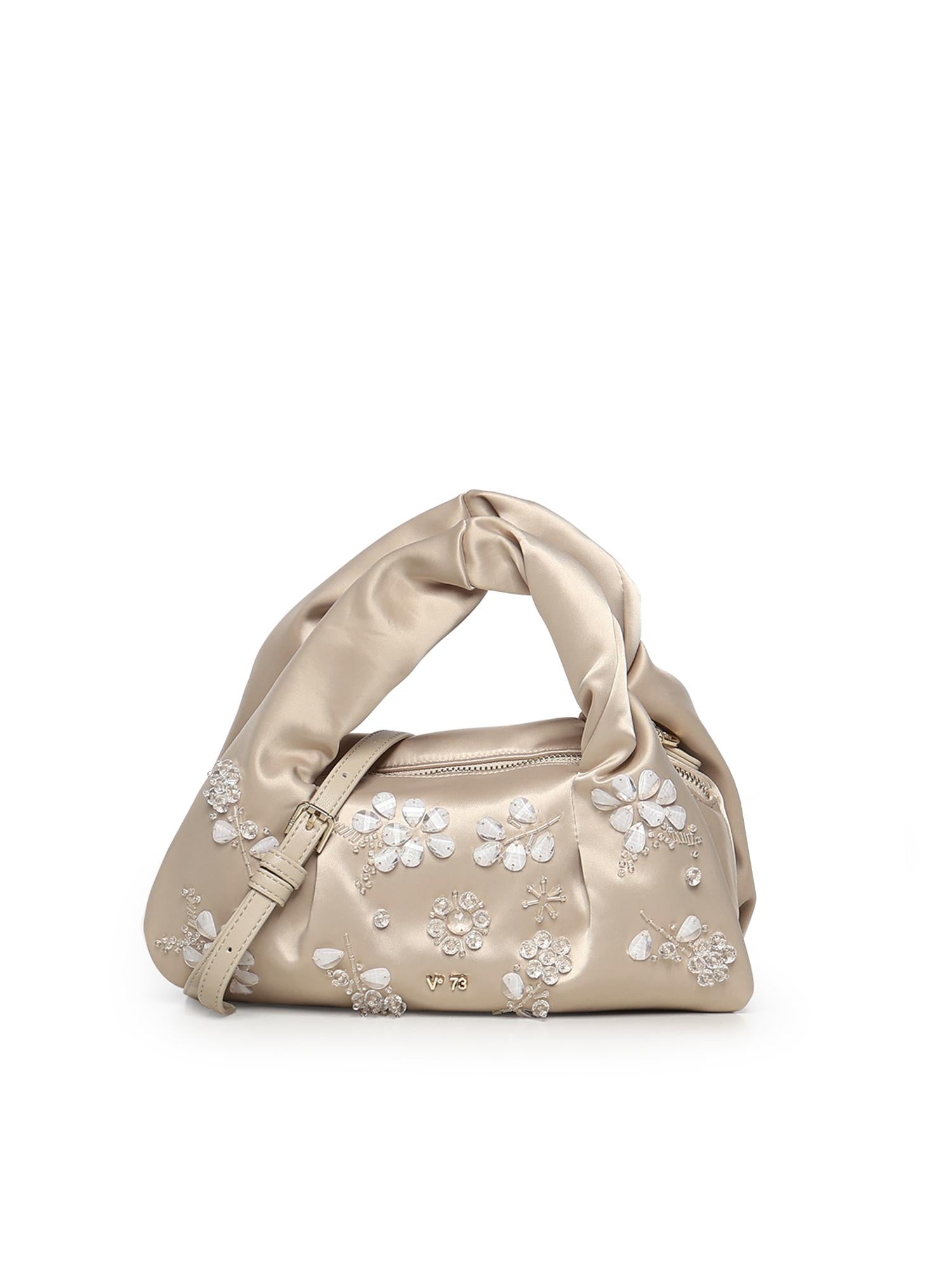 Mini bag con applicazioni floreali 73BS9MZ01 KAYLACHAMPAGNE V° 73 