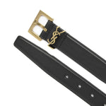 Cintura monogramma in pelle liscia 634437 BOO0W1000 SAINT LAURENT 