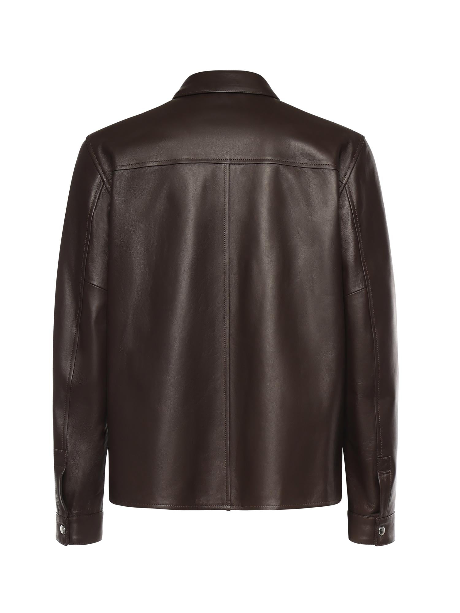 Overshirt in pelle G6AB0068 65G GRIFONI 