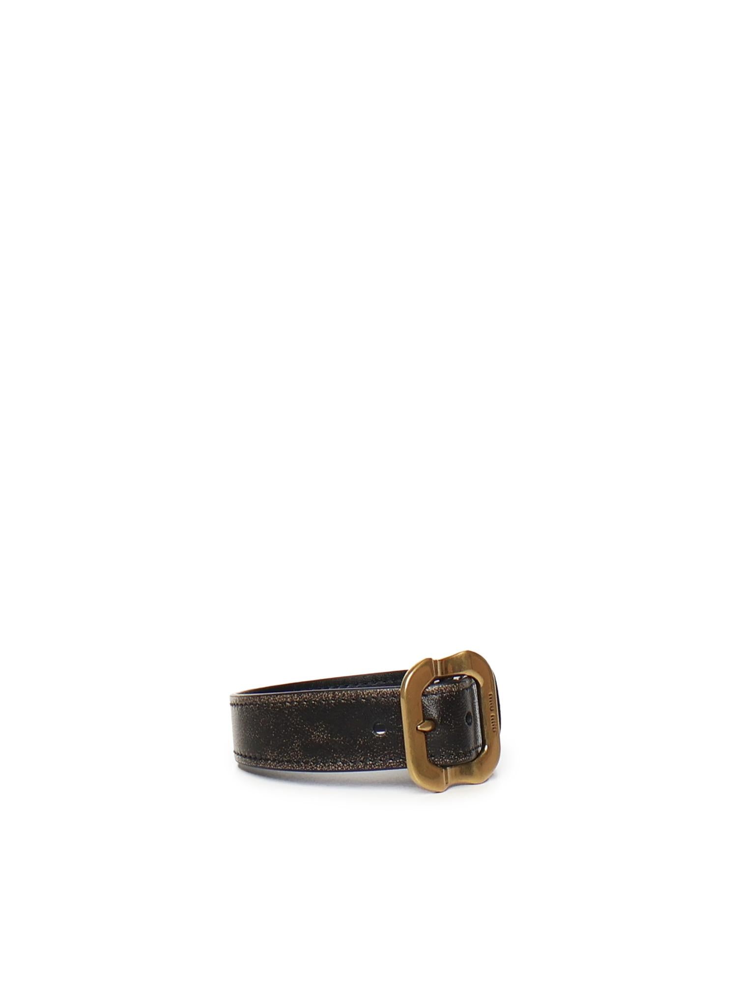 Bracciale in pelle con fibbia 5IB686 AF6PF0EFU MIU MIU 