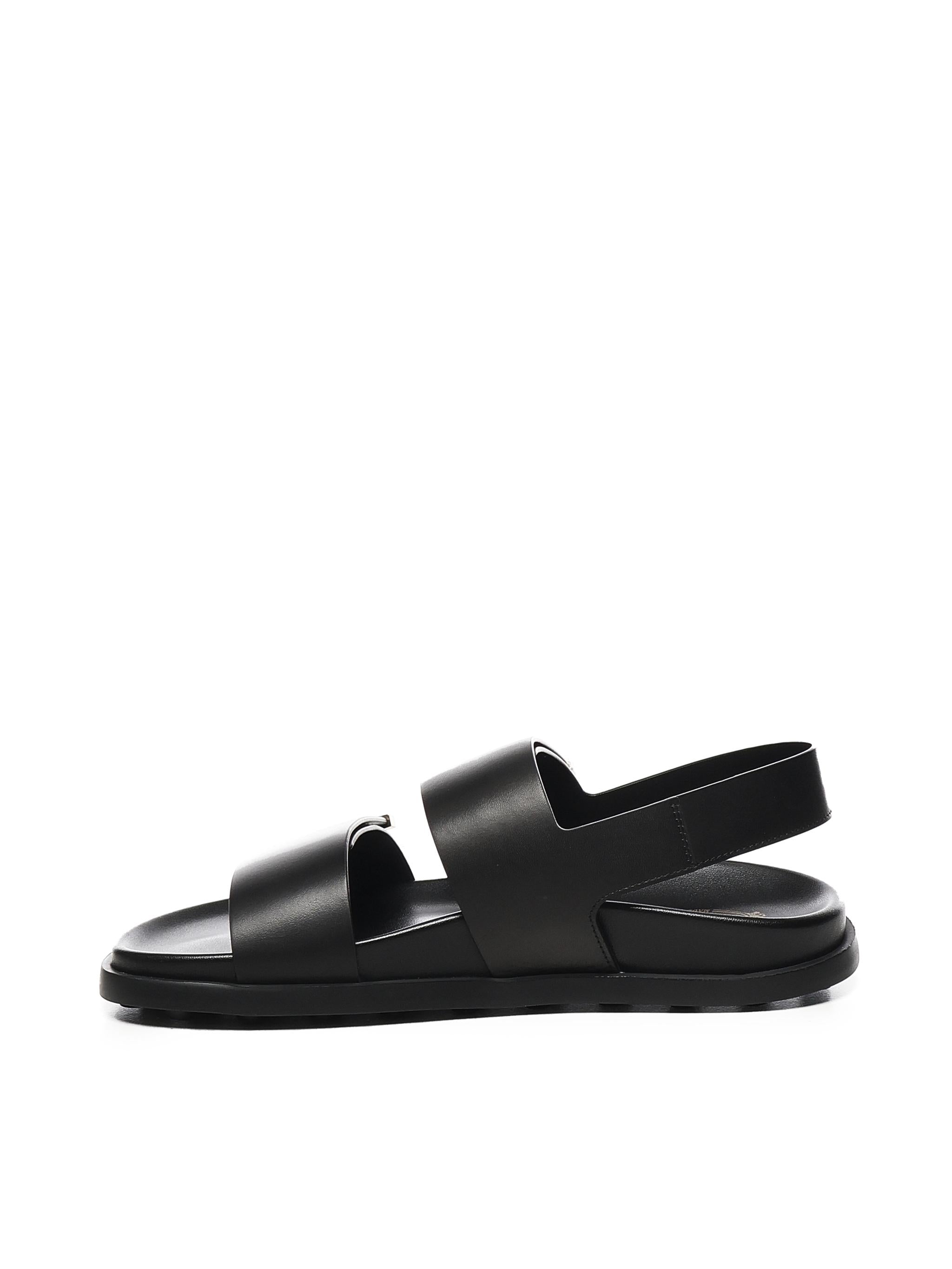 Sandalo a fasce in pelle XXW68K0JE60N6M B999 TOD'S 