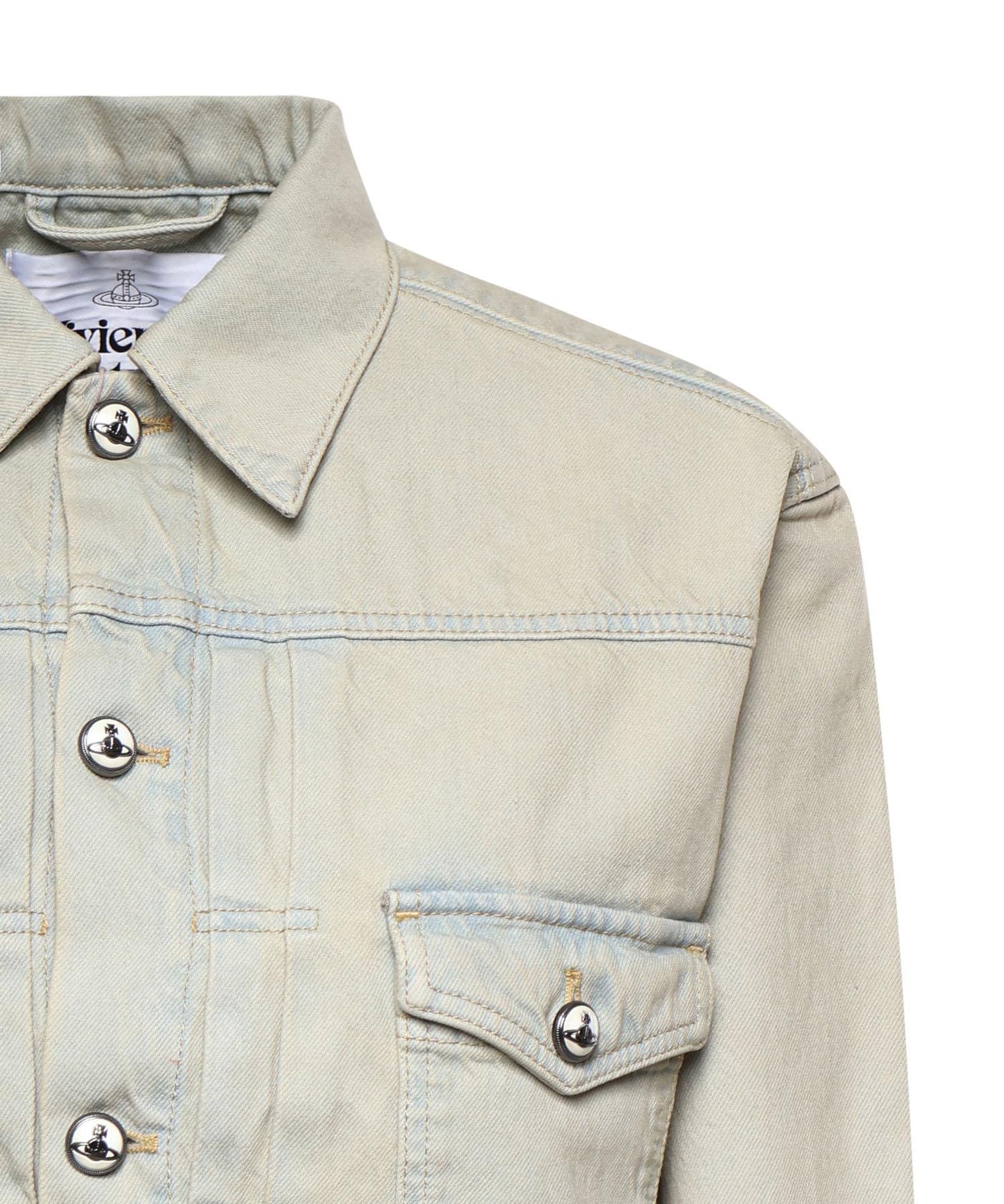 Giacca cropped Marlene in denim 19010018 W01C1B412 VIVIENNE WESTWOOD 