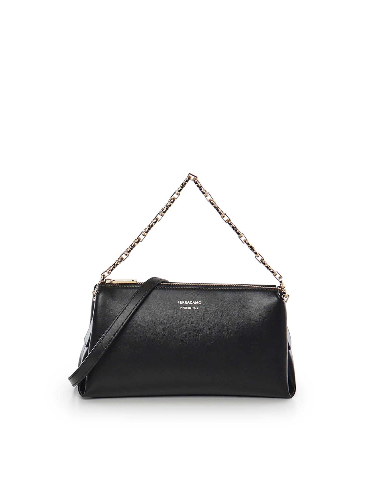 Mini bag in pelle con logo 221076 790049001 FERRAGAMO 