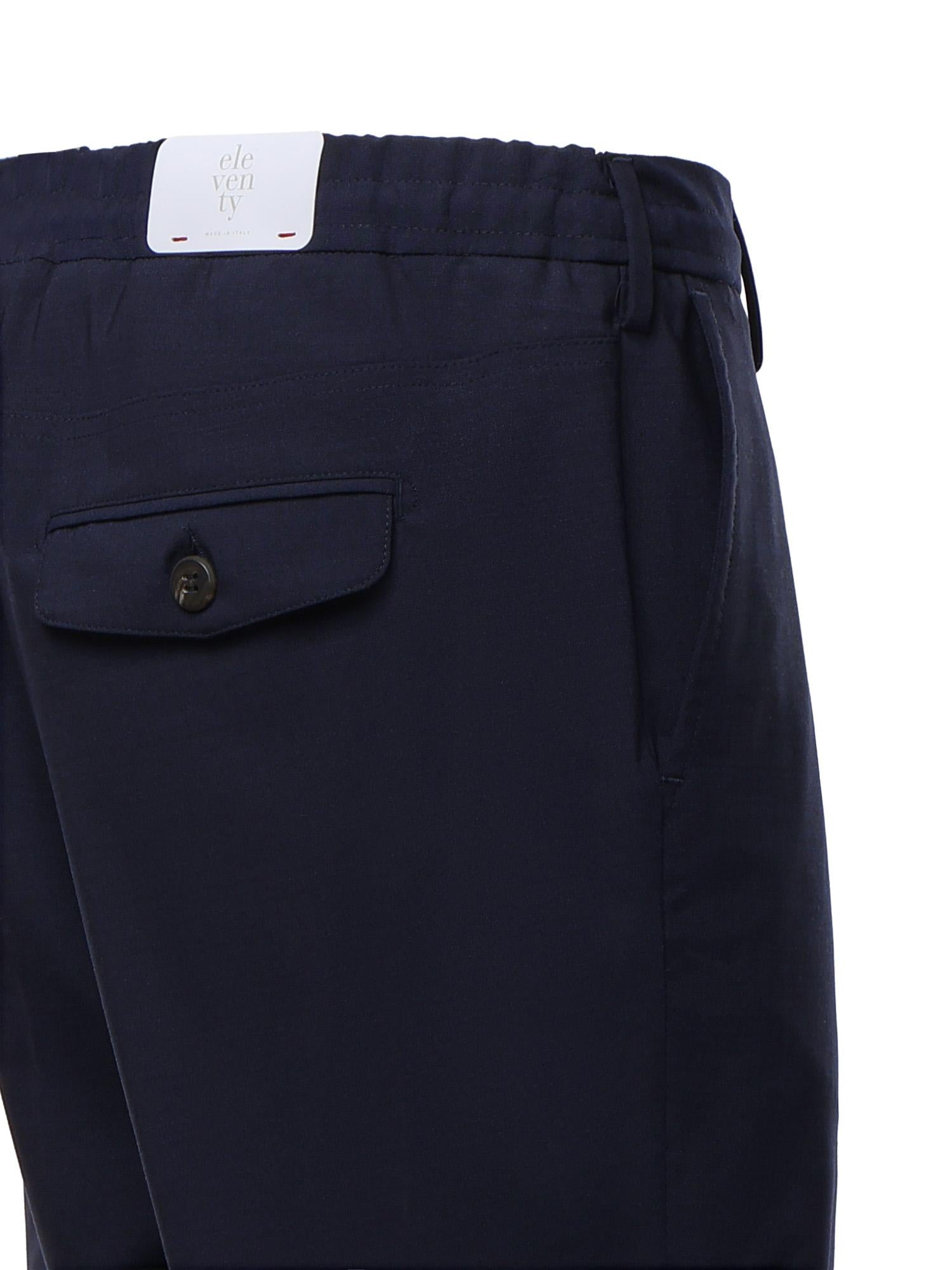 Pantalone jogger in lana M75PANB21TES0A053 11NN ELEVENTY 