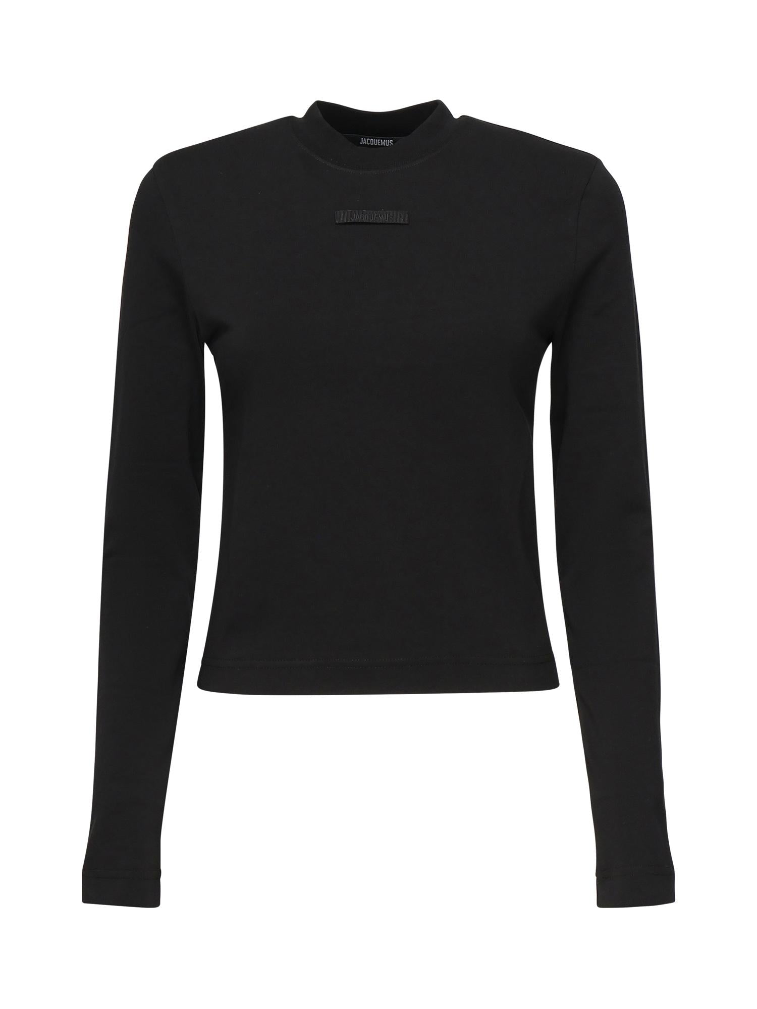 T-shirt in gros grain<BR/> 24ETSW00155AJ00124 990 JACQUEMUS 