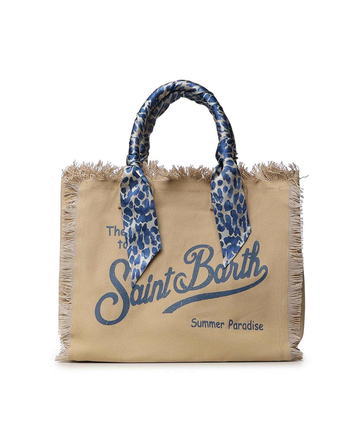 Borsa Vanity in canvas con twill removibile VANI045 09245L MC2 SAINT BARTH 