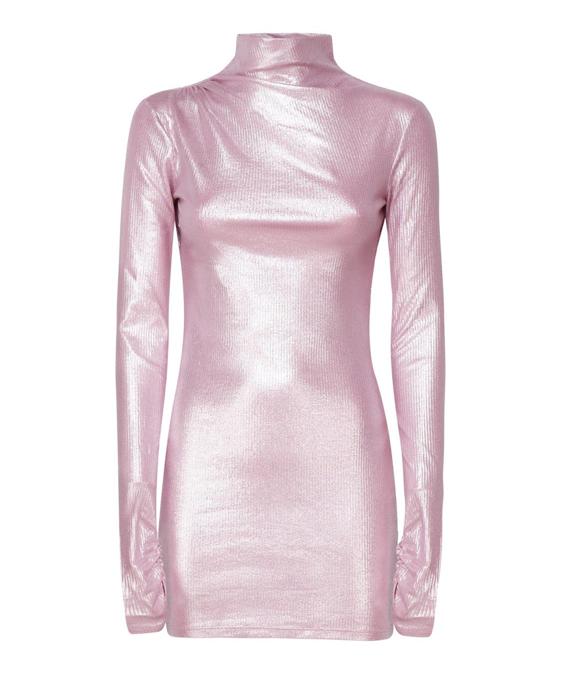 Abito collo alto con scollo T150162A TJV040PINK THE ANDAMANE 