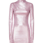 Abito collo alto con scollo T150162A TJV040PINK THE ANDAMANE 