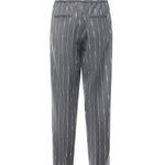 Pantaloni gessati con pinces PT005V3 GRY BONSAI 