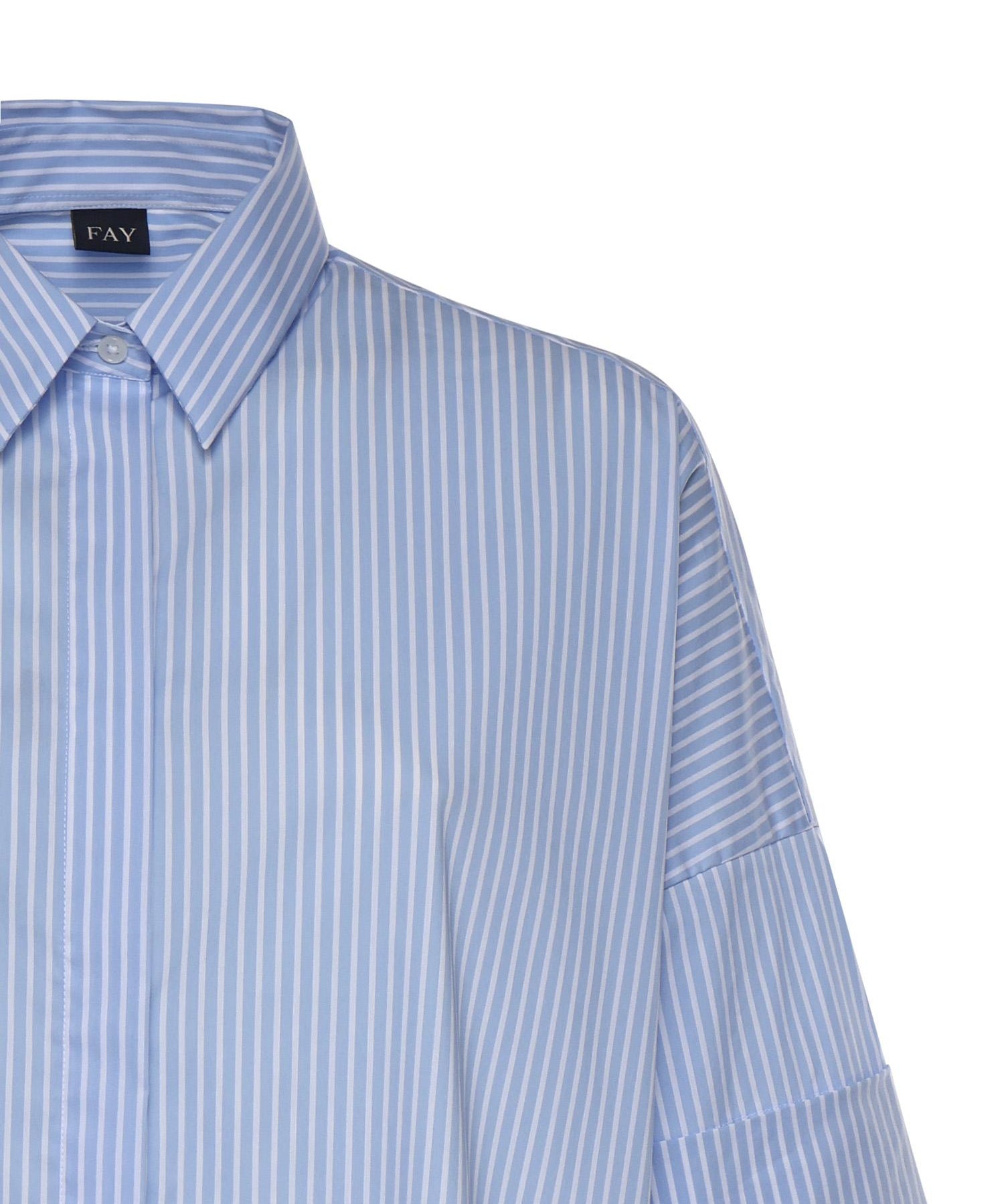 Camicia in popeline stretch NCWA552552SZCM U006 FAY 