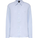 Camicia boxy in popeline 106248 A32LG50 PINKO 